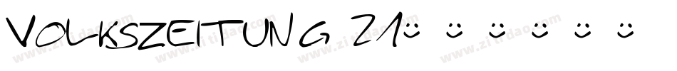 Volkszeitung 21字体转换